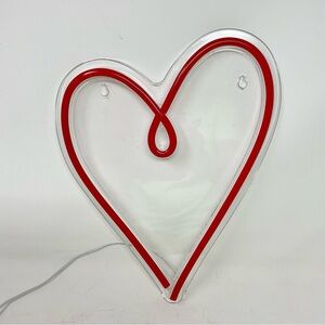 Red Heart Neon Light